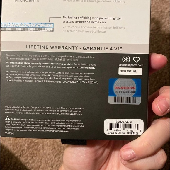 iPhone 11 Pro Max Speck case  gold glitter - Picture 3 of 3